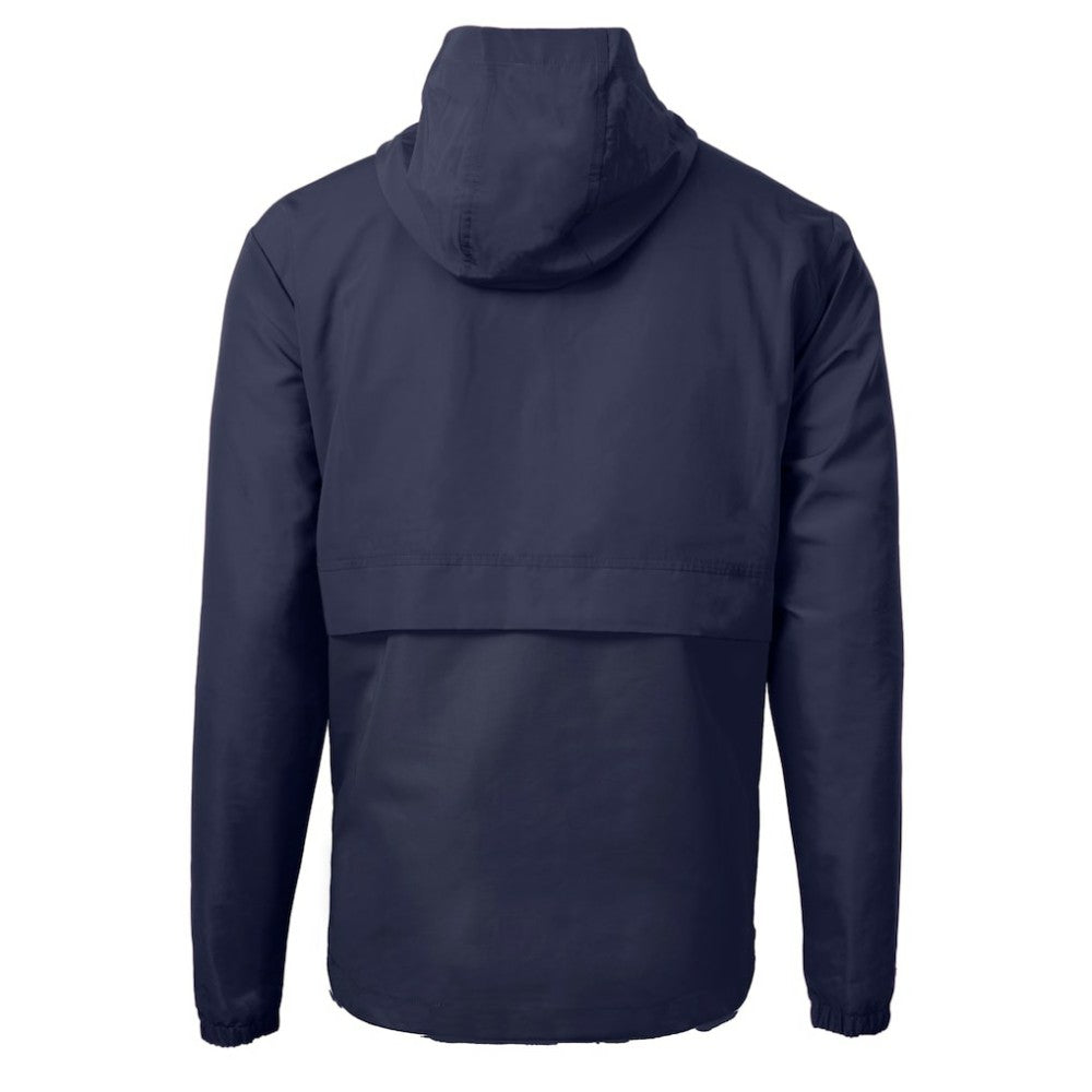 Chicago Cubs Cutter & Buck Charter Eco Recycled Anorak Half-Zip Hoodie Jacket - Navy