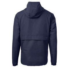 Chicago Cubs Cutter & Buck Charter Eco Recycled Anorak Half-Zip Hoodie Jacket - Navy