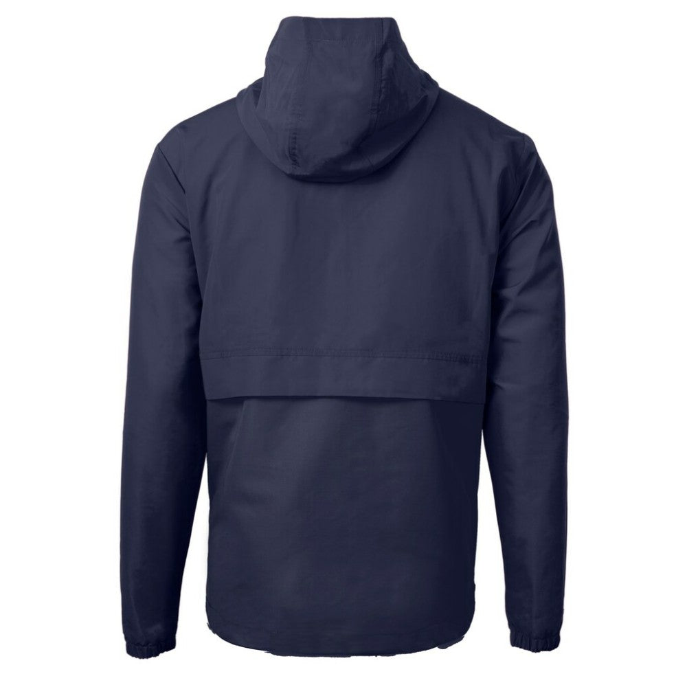 Boston Red Sox Cutter & Buck Charter Eco Recycled Anorak Half-Zip Hoodie Jacket - Navy