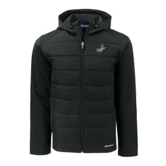 Los Angeles Dodgers Cutter & Buck Evoke Hybrid Eco Softshell Recycled Full-Zip Hooded Jacket - Black