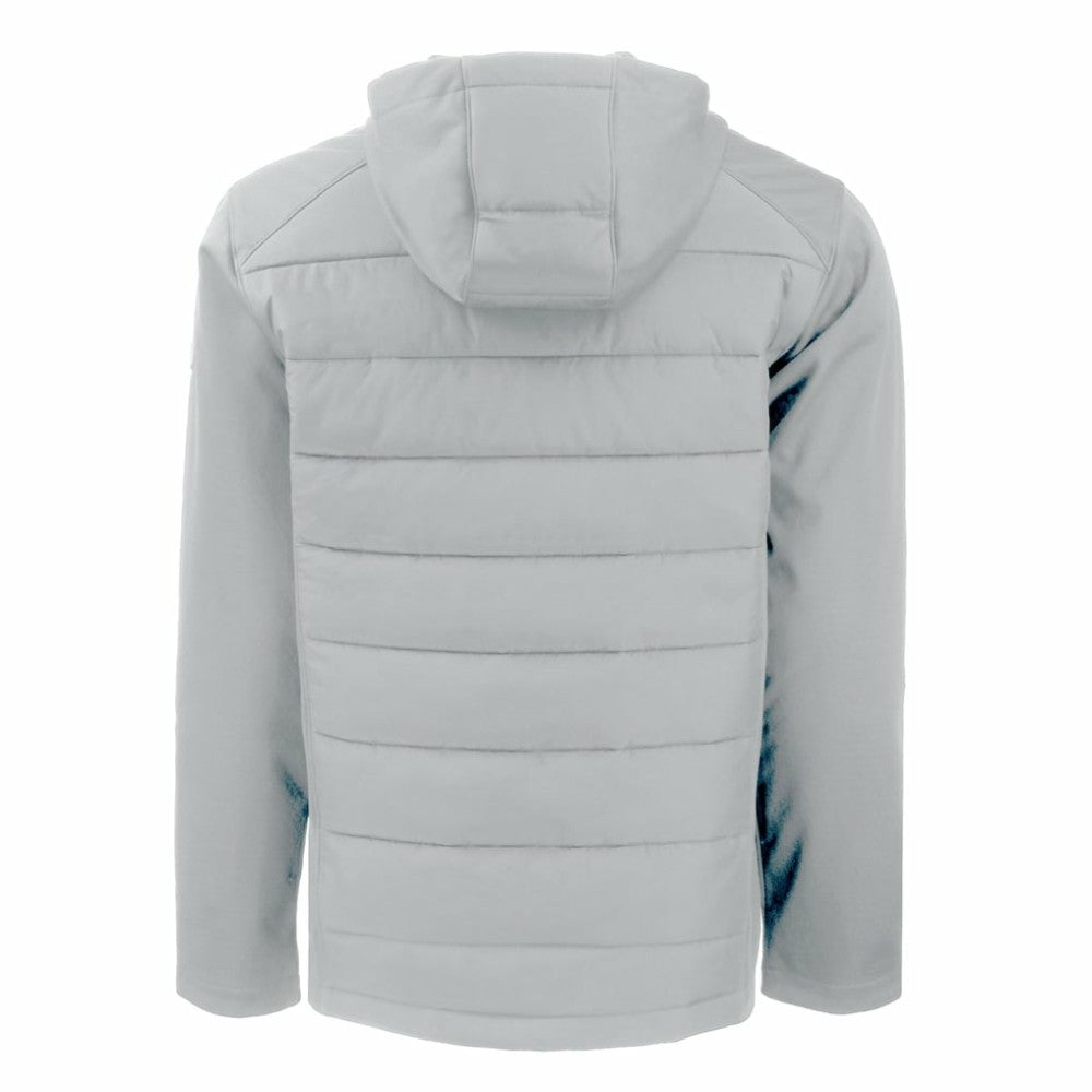 Los Angeles Dodgers Cutter & Buck Evoke Hybrid Eco Softshell Recycled Full-Zip Hooded Jacket - Gray