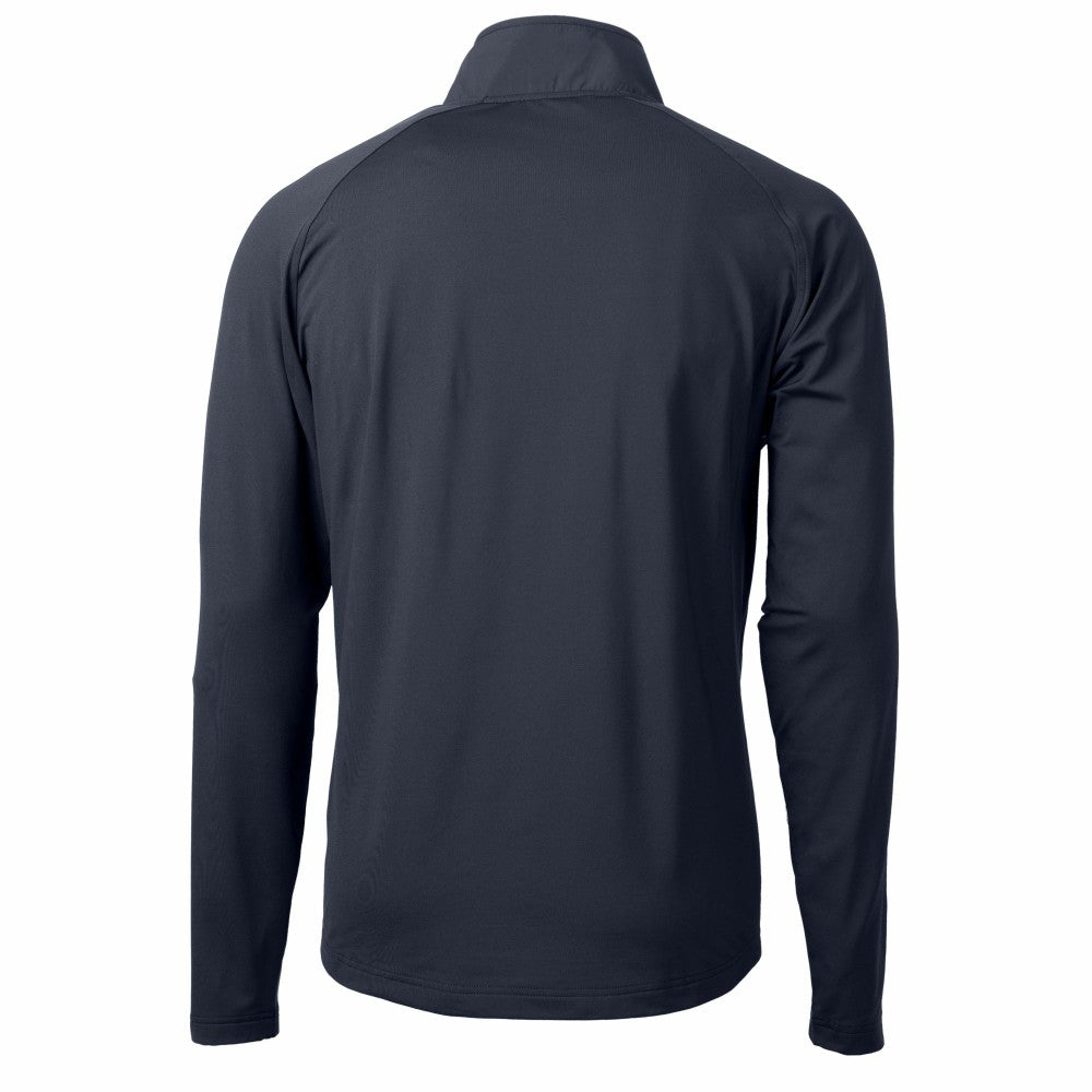 Los Angeles Dodgers Cutter & Buck Adapt Eco Hybrid Raglan DryTec Quarter-Zip Jacket - Navy