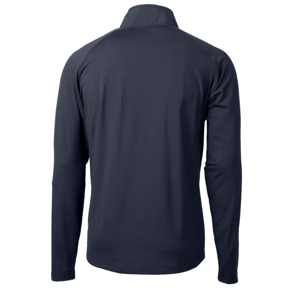 Philadelphia Phillies Cutter & Buck Adapt Eco Hybrid Raglan DryTec Quarter-Zip Jacket - Navy