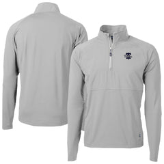 Philadelphia Phillies Cutter & Buck Adapt Eco Hybrid Raglan DryTec Quarter-Zip Jacket - Gray