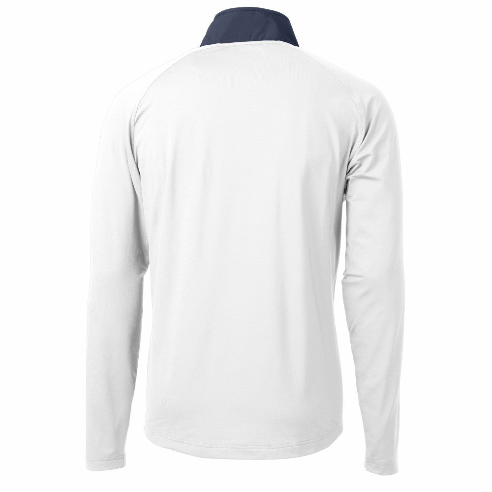 Los Angeles Dodgers Cutter & Buck Adapt Eco Hybrid Raglan DryTec Quarter-Zip Jacket - White
