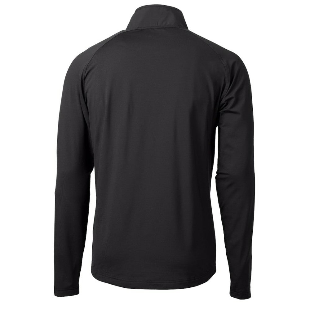 San Diego Padres Cutter & Buck Adapt Eco Hybrid Raglan DryTec Quarter-Zip Jacket - Black