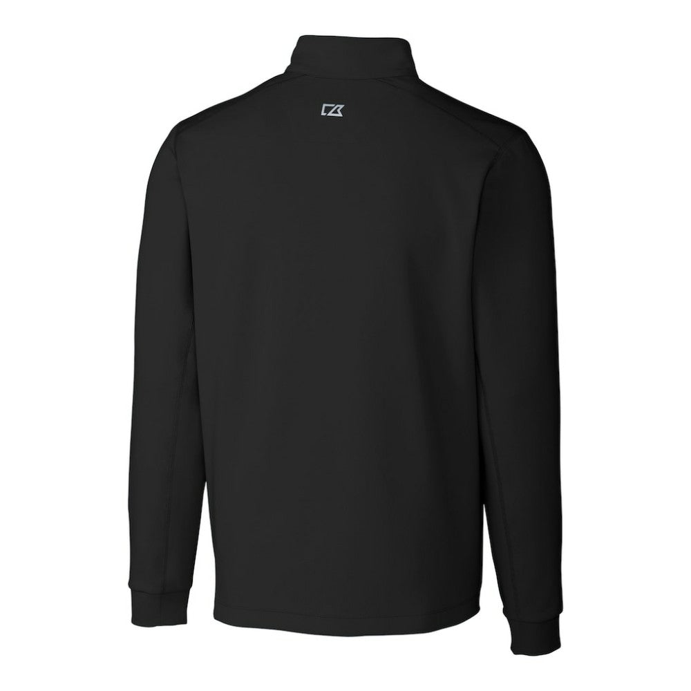 Pittsburgh Pirates Cutter & Buck Traverse Eco Tri-Blend DryTec Quarter-Zip Jacket - Black