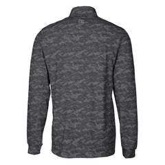 Philadelphia Phillies Cutter & Buck Traverse Eco Camo Tri-Blend DryTec Quarter-Zip Top - Black