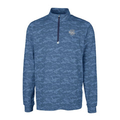 Philadelphia Phillies Cutter & Buck Traverse Eco Camo Tri-Blend DryTec Quarter-Zip Top - Navy