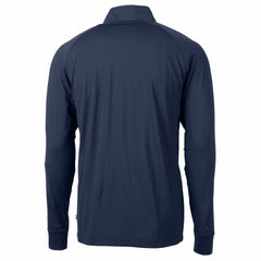 Los Angeles Dodgers Cutter & Buck Adapt Eco Raglan Quarter-Zip Jacket - Navy