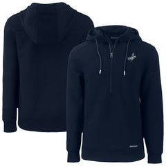 Los Angeles Dodgers Cutter & Buck Roam Eco Recycled Tri-Blend Half-Zip Hoodie - Navy