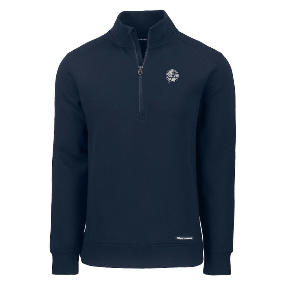 New York Yankees Cutter & Buck Roam Eco Quarter-Zip Jacket - Navy