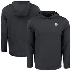 Milwaukee Brewers Cutter & Buck Coastline Epic Comfort Eco Recycled Hoodie T-Shirt - Black