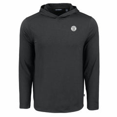 Milwaukee Brewers Cutter & Buck Coastline Epic Comfort Eco Recycled Hoodie T-Shirt - Black