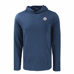 Milwaukee Brewers Cutter & Buck Coastline Epic Comfort Eco Recycled Hoodie T-Shirt - Navy