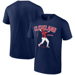 Jose Ramirez Cleveland Guardians Player Swing T-Shirt - Navy
