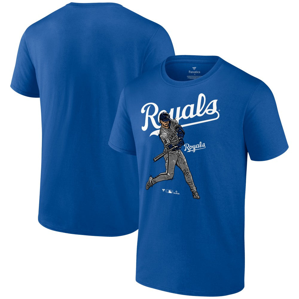 Bobby Witt Jr. Kansas City Royals Player Swing T-Shirt - Royal