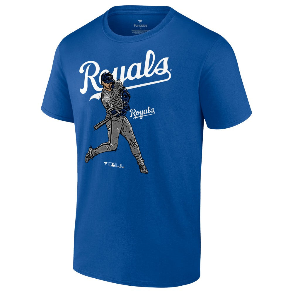 Bobby Witt Jr. Kansas City Royals Player Swing T-Shirt - Royal