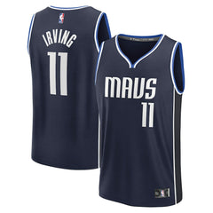 Kyrie Irving Dallas Mavericks Fast Break Replica Player Jersey sale - Statement Editi- Navy | Fanatics shop