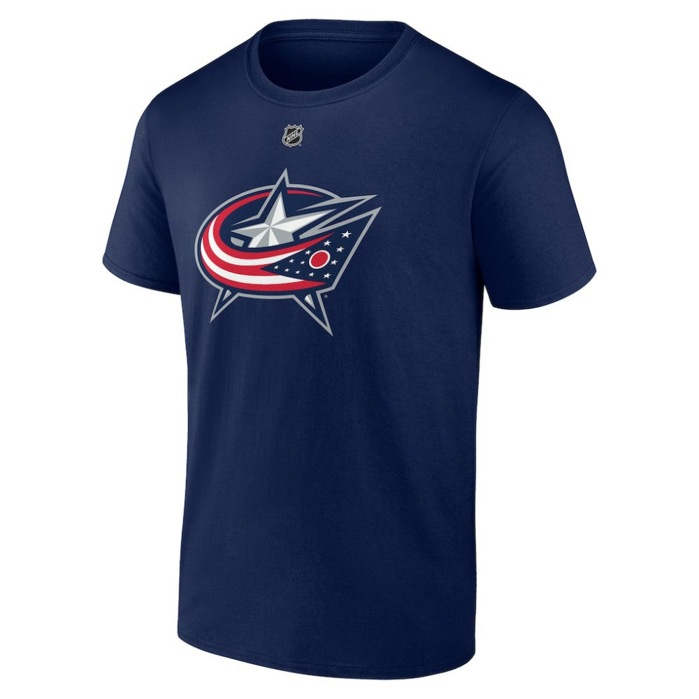 Adam Fantilli Columbus Blue Jackets Fanatics Authentic Stack Name & Number T-Shirt