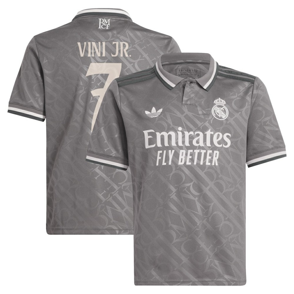 Vini Jr. Real Madrid Originals Youth 2024/25 Third Replica Player Jersey / Soccer Discount