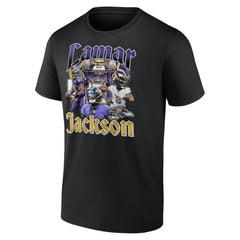 NFL Baltimore Ravens Lamar Jackson  Notorious Player Graphic T-Shirt