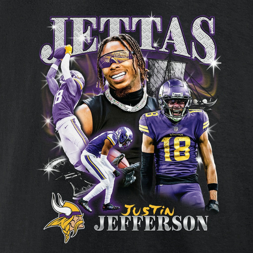 NFL Minnesota Vikings Justin Jefferson  Notorious Player Graphic T-Shirt
