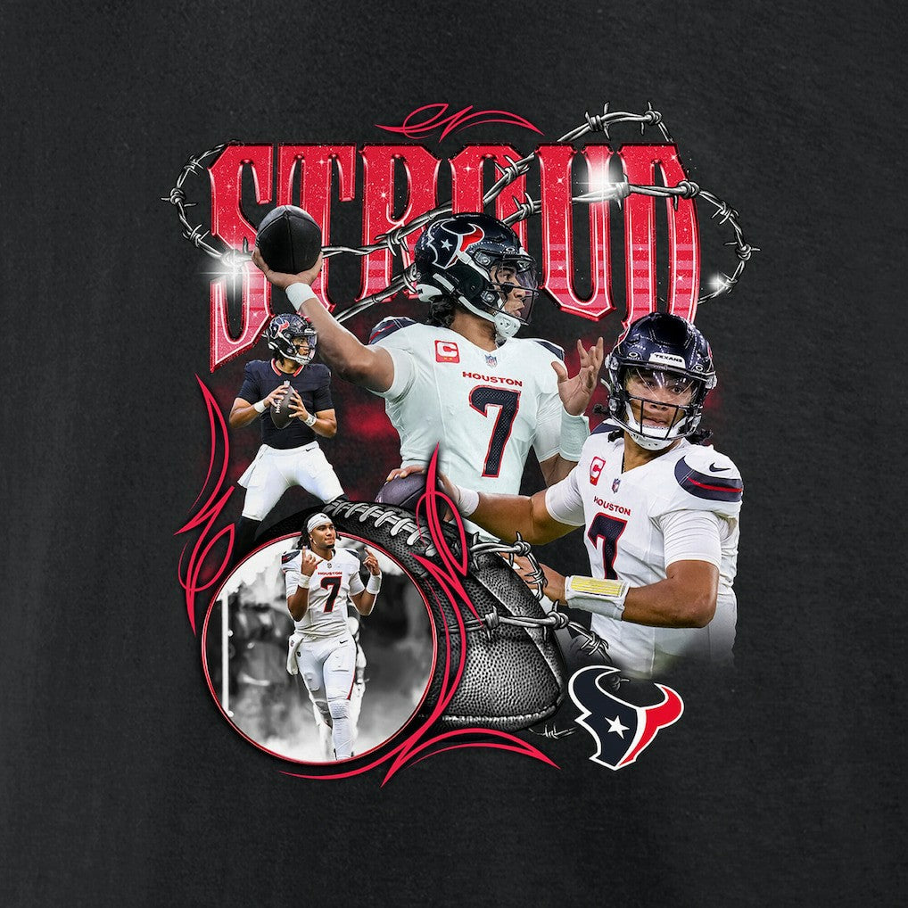 NFL Houston Texans C.J. Stroud  Notorious Player Graphic T-Shirt