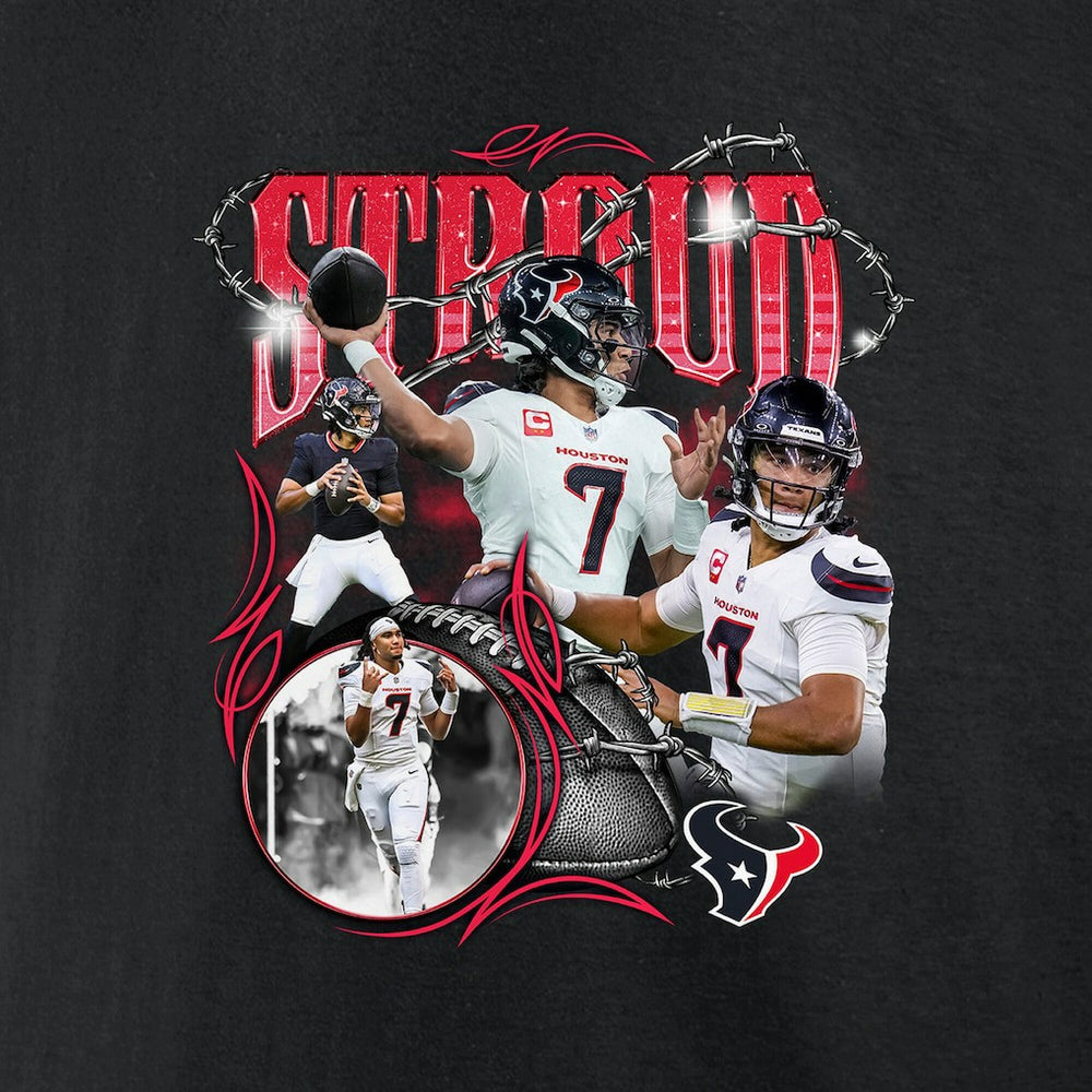 NFL Houston Texans C.J. Stroud  Notorious Player Graphic T-Shirt