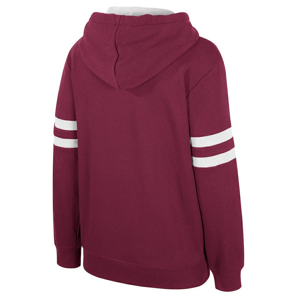 Cleveland Cavaliers Stadium Essentials Women's Road Game Pullover Hoodie sale - Wine outlet