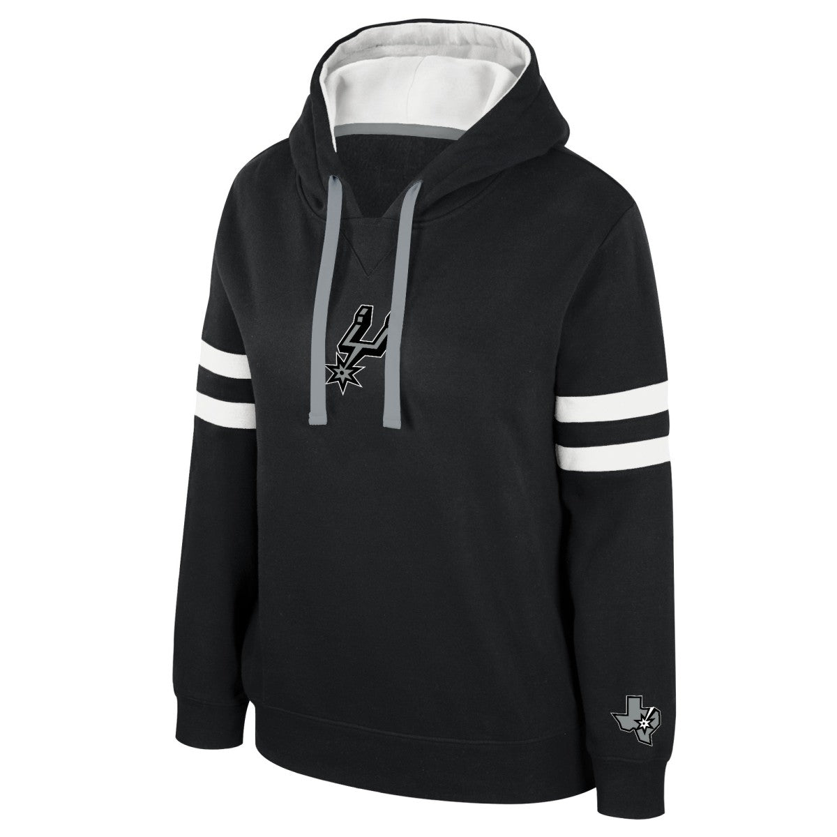 San Antonio Spurs Stadium Essentials Women's Road Game Pullover Hoodie - Black sale