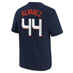 Yordan Alvarez Houston Astros Youth Fuse City Connect Name & Number T-Shirt - Navy | Nike