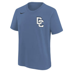 CJ Abrams Washington Nationals Youth Fuse City Connect Name & Number T-Shirt - Blue | Nike