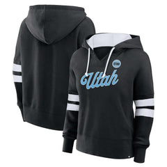 Utah Mammoth Fanatics Women's Oversized Seize V-Neck Pullover Hoodie