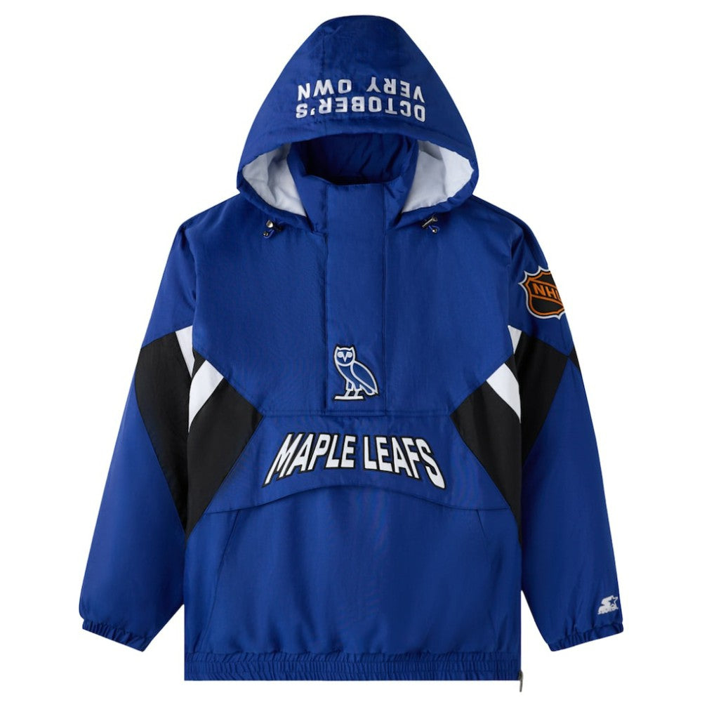 Toronto Maple Leafs OVO x Starter Half-Zip Hooded Jacket