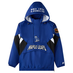 Toronto Maple Leafs OVO x Starter Half-Zip Hooded Jacket