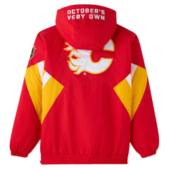 Calgary Flames OVO x Starter Half-Zip Hooded Jacket