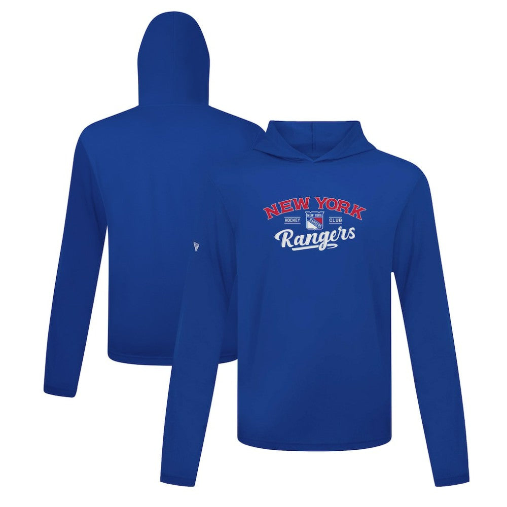New York Rangers Levelwear Anthem Ice Wall Pullover Hoodie