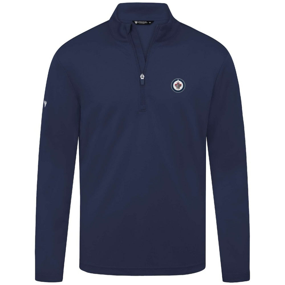 Winnipeg Jets Levelwear Heron Insignia Core Quarter-Zip Jacket