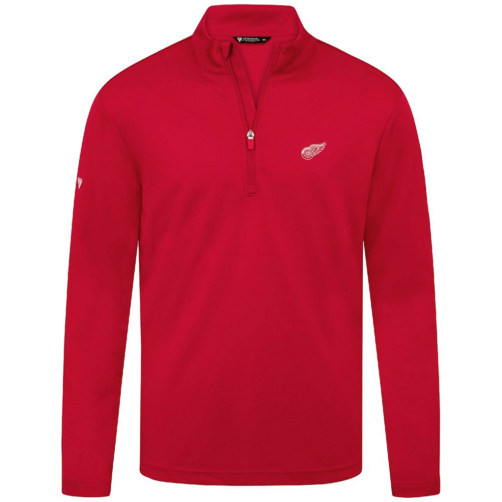 Detroit Red Wings Levelwear Heron Insignia Core Quarter-Zip Jacket