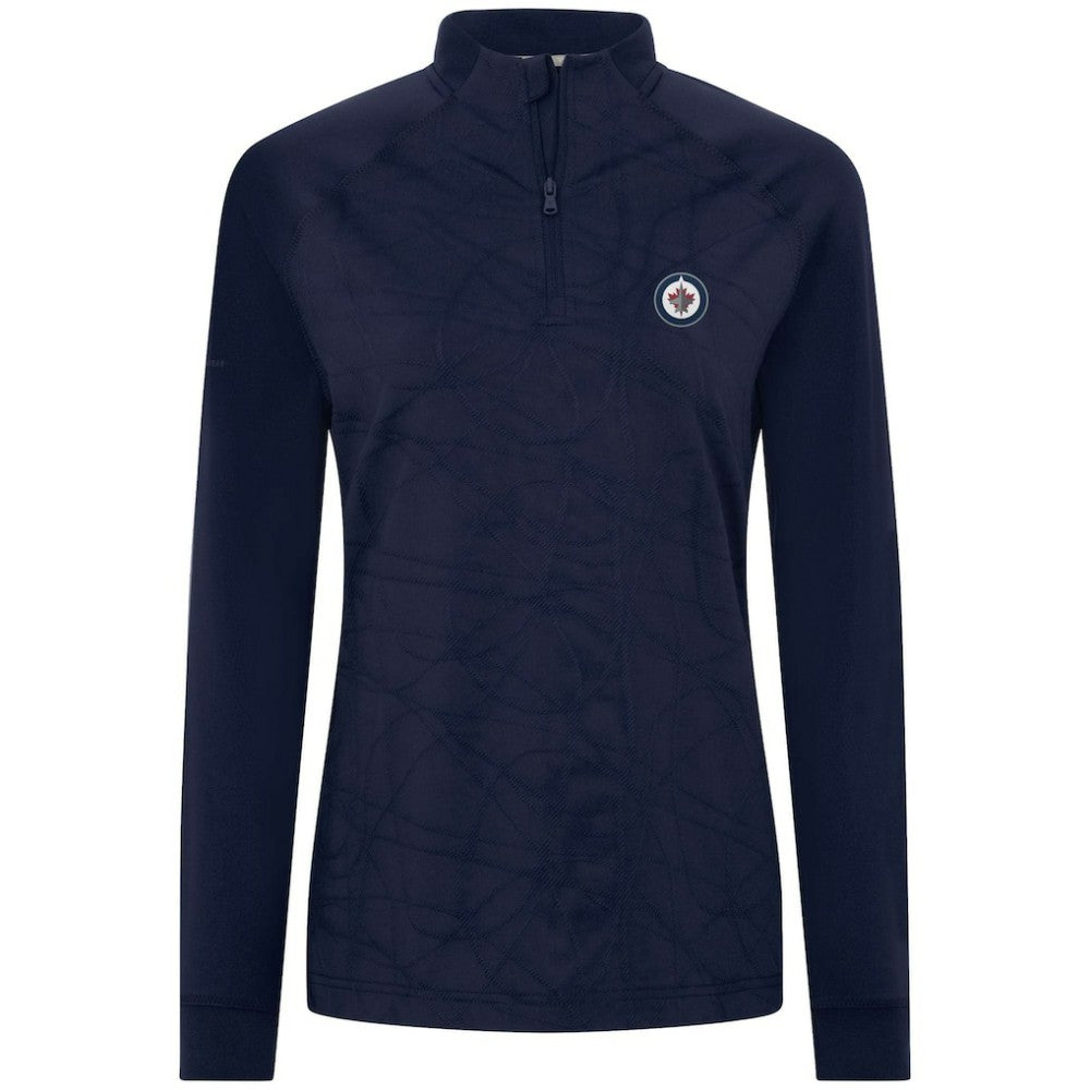 Winnipeg Jets Levelwear Women's Amethyst Insignia Core Quarter-Zip Jacket