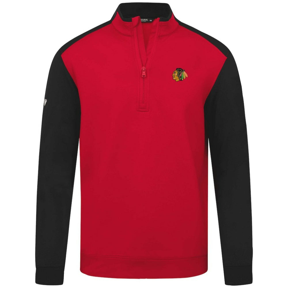 Chicago Blackhawks Levelwear Bayou Insignia Core Quarter-Zip Pullover Top