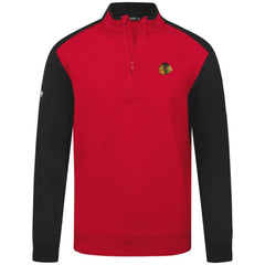 Chicago Blackhawks Levelwear Bayou Insignia Core Quarter-Zip Pullover Top