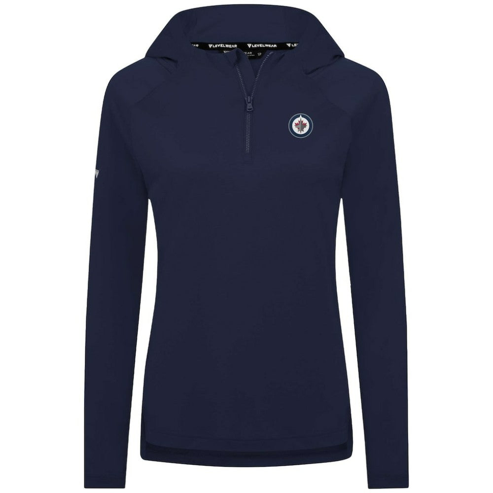 Winnipeg Jets Levelwear Women's Raven Insignia Core Quarter-Zip Jacket