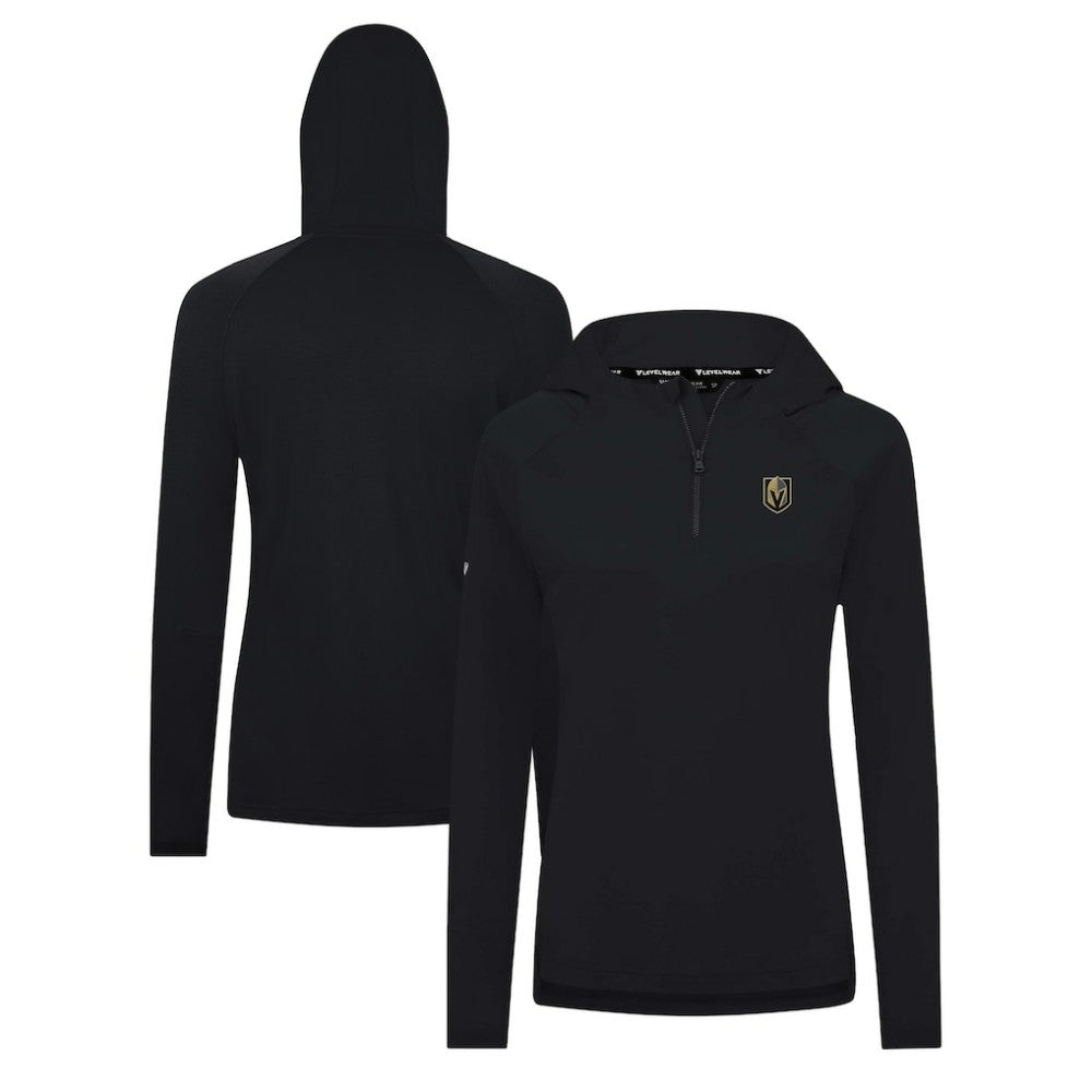 Vegas Golden Knights Levelwear Women's Raven Insignia Core Quarter-Zip Jacket