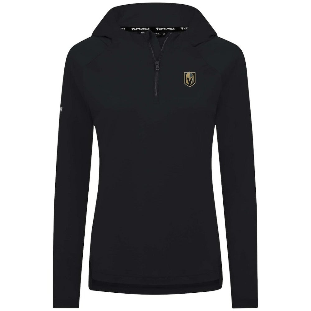 Vegas Golden Knights Levelwear Women's Raven Insignia Core Quarter-Zip Jacket