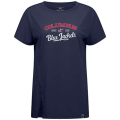 Columbus Blue Jackets Levelwear Women's Influx Ice Wall T-Shirt