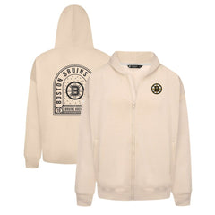 Boston Bruins Levelwear Uphill Stained Glass Full-Zip Hoodie Jacket