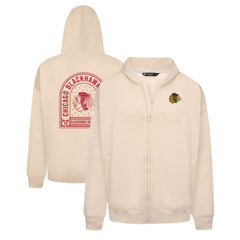 Chicago Blackhawks Levelwear Uphill Stained Glass Full-Zip Hoodie Jacket