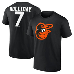 Jackson Holliday Baltimore Orioles Icon Player Name &Number T-Shirt - Black